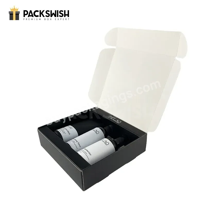 New Arrival Hotsell Sneaker Tumbler Black Glossy Costume Cosmetic Skin Care Mailer Shipping Boxes