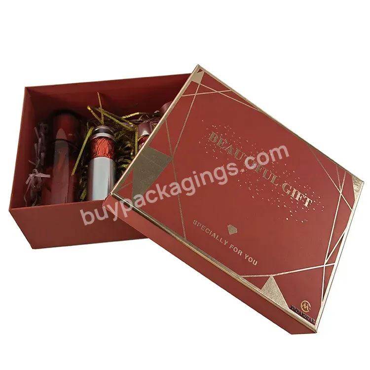 New Arrivals Wholesale Custom Logo Gold Foil Stamping Beauty Packaging Cosmetic Gift Boxes With Removable Lid