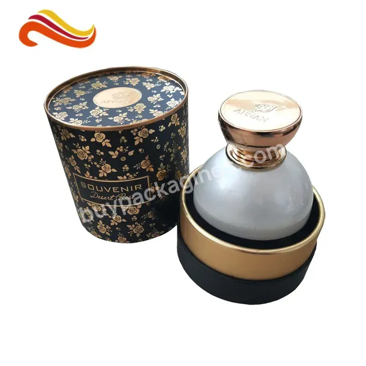 New Arrive Round Customised Tube Packaging Boxes Cylinder Packaging Box For Perfume Bottle