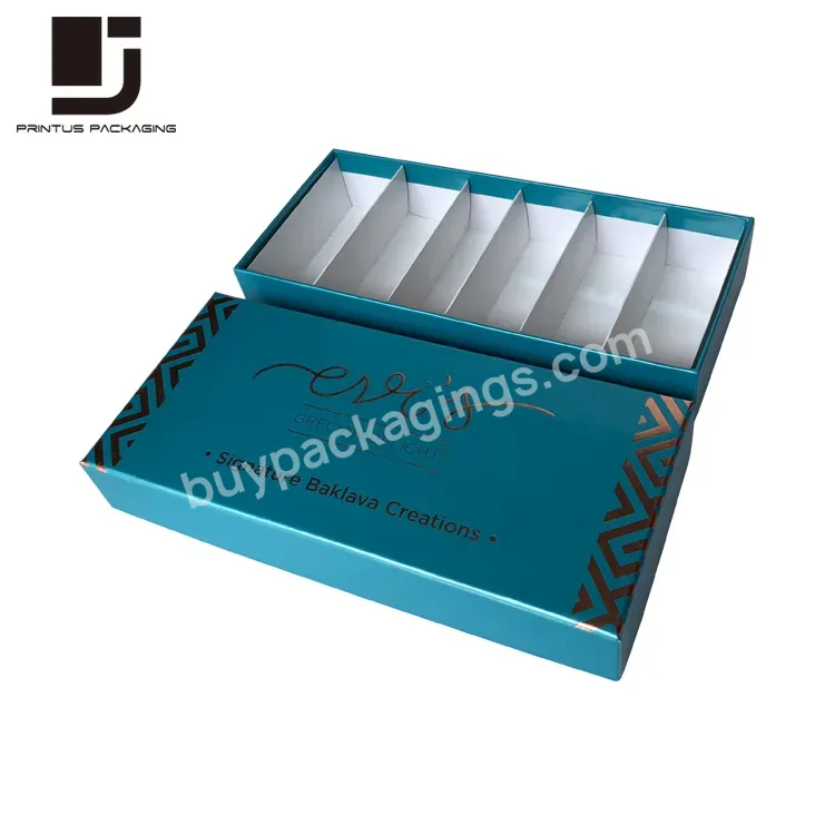 New Custom Packing Luxury Baklava Box Packaging