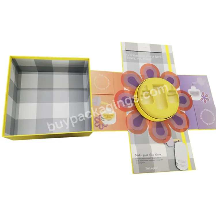 New Design 2mm Recyclable Paperboard Flower Explode Packaging Box