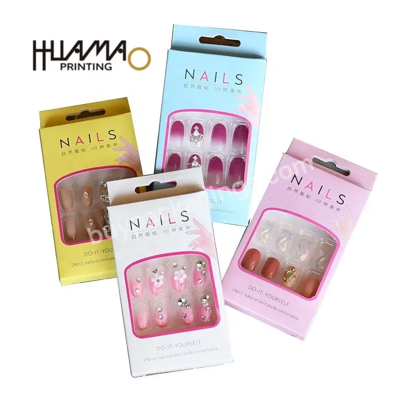 New Design Custom Printed False Nails Packaging Wholesale Press On Nail Packaging Box