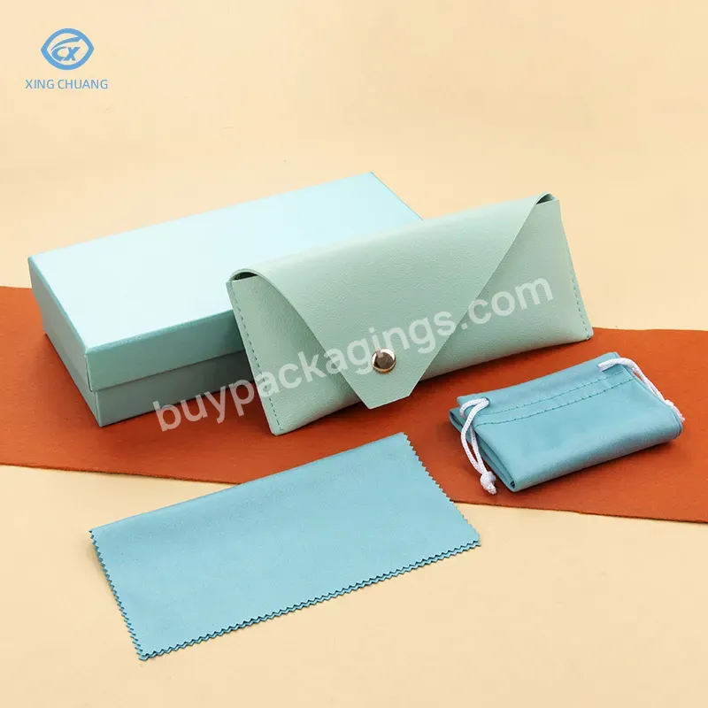 New Design Fashion Beautiful Glasses Case Set Support Custom Logo Print Pattern Glasses Case Set