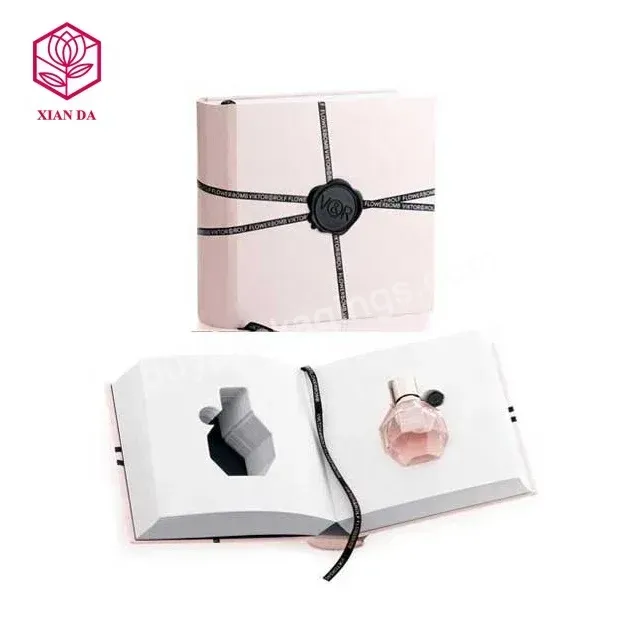 New Design Hardcover Notebook Book Type Cosmetic Perfume Book Box