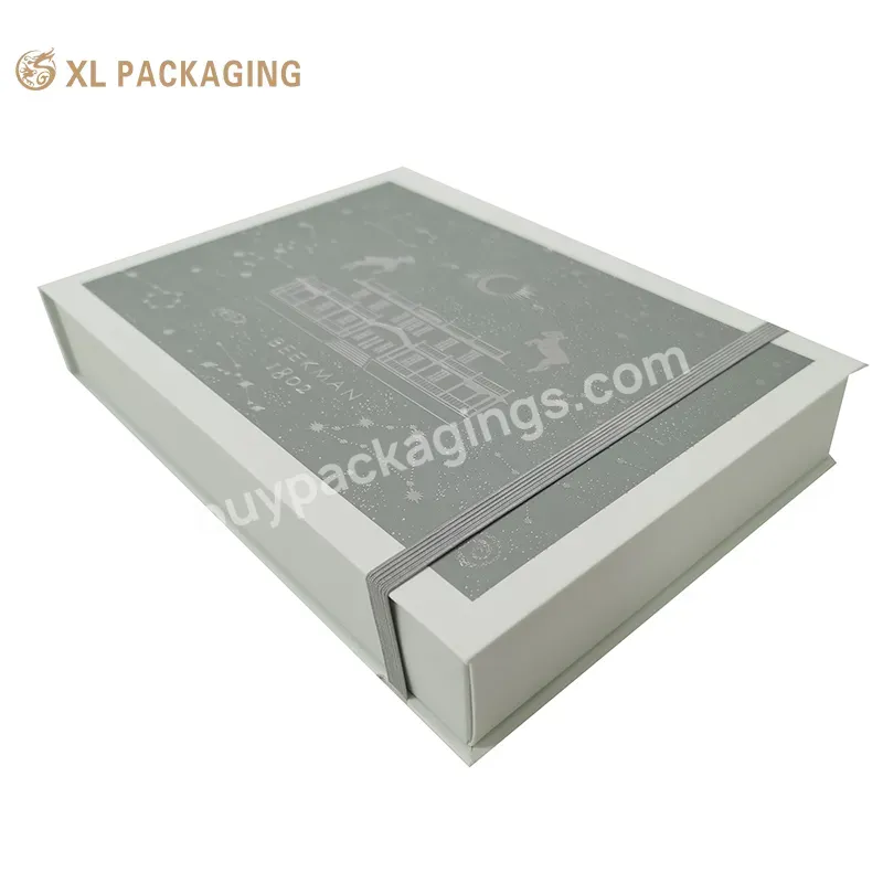 New Design Skin Care Ribbon Open Box Face Cream Makeup Cosmetic Ribbon Magnet Open Packaging Box With Gift