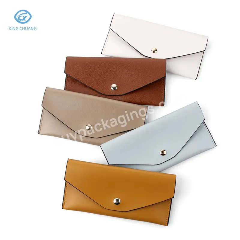 New Fashion Square Soft Bag Glasses Case Storage Bag Sunglasses Bag Portable Large Capacity Large Comfortable Pu Material