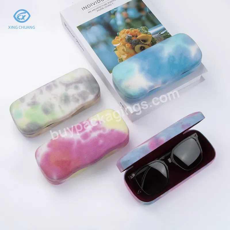 New Popular Design Tie-dyed Canvas Sunglasses Case High-grade Simple And Strong Sunglasses Case