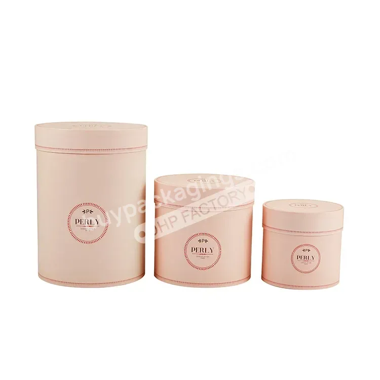 New Wholesale Cylinder Preserved Boxes Packaging Cardboard Paper Velvet White Custom Hat Single Flower Box Luxury Round With Lid