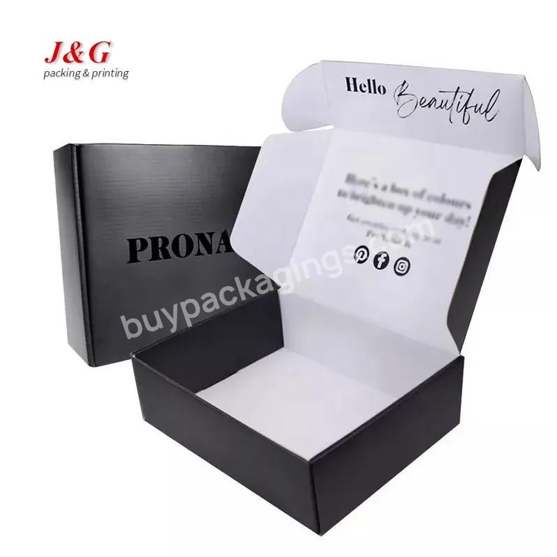 Oem China Black Mailer Box Custom Printed Color Corrugated Mailer Box For Gift Packaging