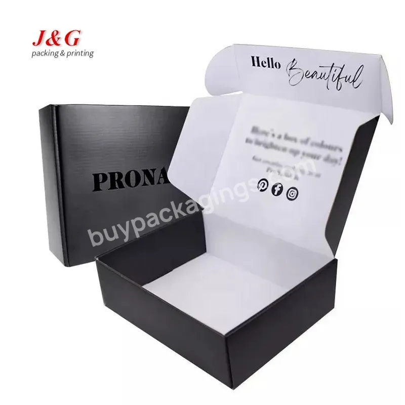 Oem China Matt Lamination Black Mailer Box Shoes Gift Custom Corrugated Paper Packaging Boxes
