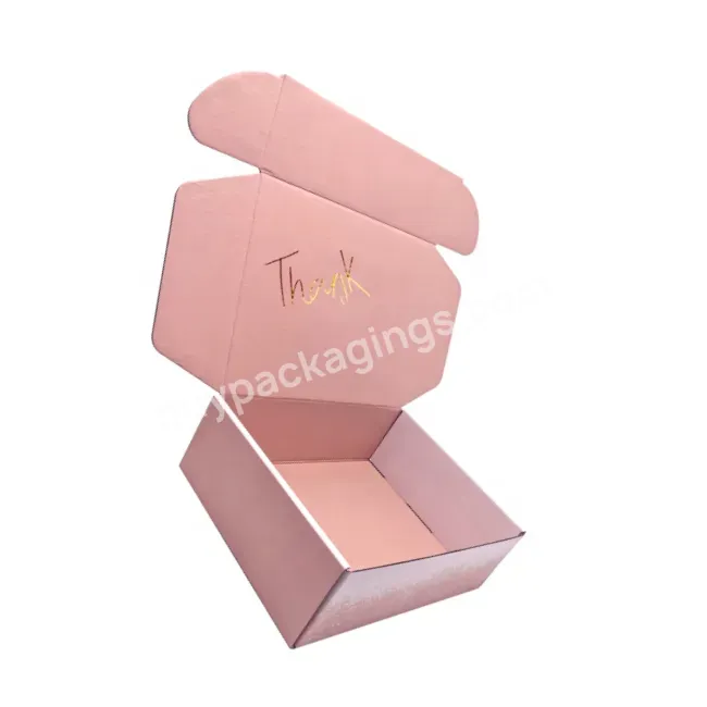 Oem China Pink Mailer Box Custom Printed Color Corrugated Mailer Box For Gift Packaging
