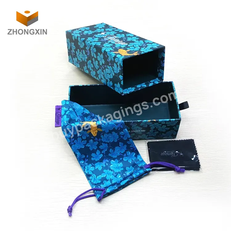 Oem China Professional Manufacturer Custom Kraft Eyewear Drawer Paper Box Packaging Box For Sunglasses