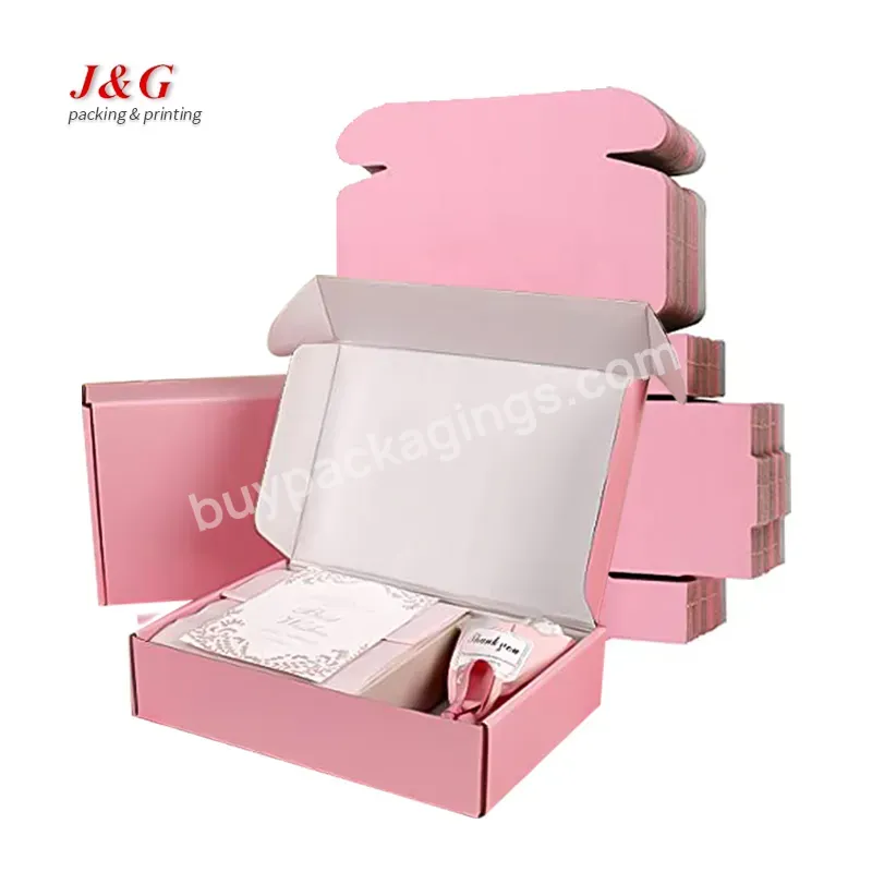 Oem Colored Custom Logo Printed Corrugated Mail Apparel Mailer Box Cardboard Shipping Packaging Boxes