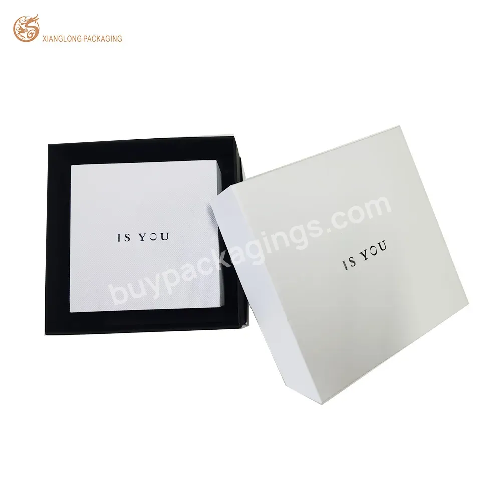 Oem Custom Luxury White And Black Texture Paper Watch Gift Box Rigid Boxes Jewelry Box With Instruction - Buy Watch Boxes Cases,Boxes For Watches,Watch Organizer Box.