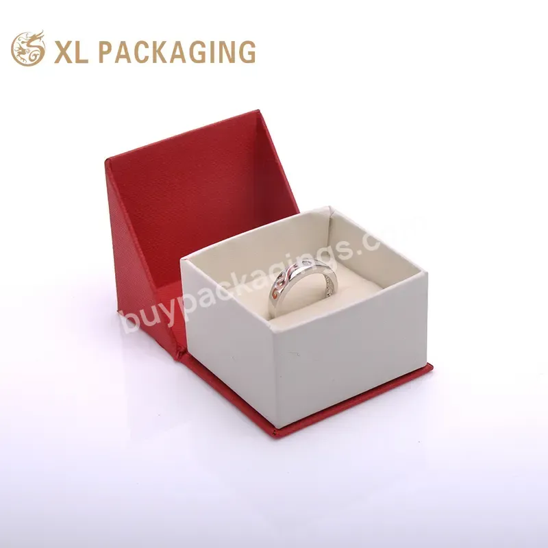 Oem Customize Luxury Texture Paper Jewelry Gift Box Ring Box With Velvet Insert For Ring Bracelet Packing Box