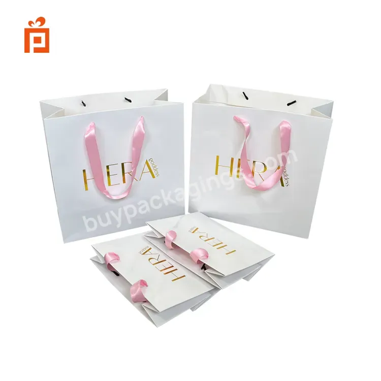 Oem Factory Cheap Price For Customized Shopping Hair Extension Paper Bag