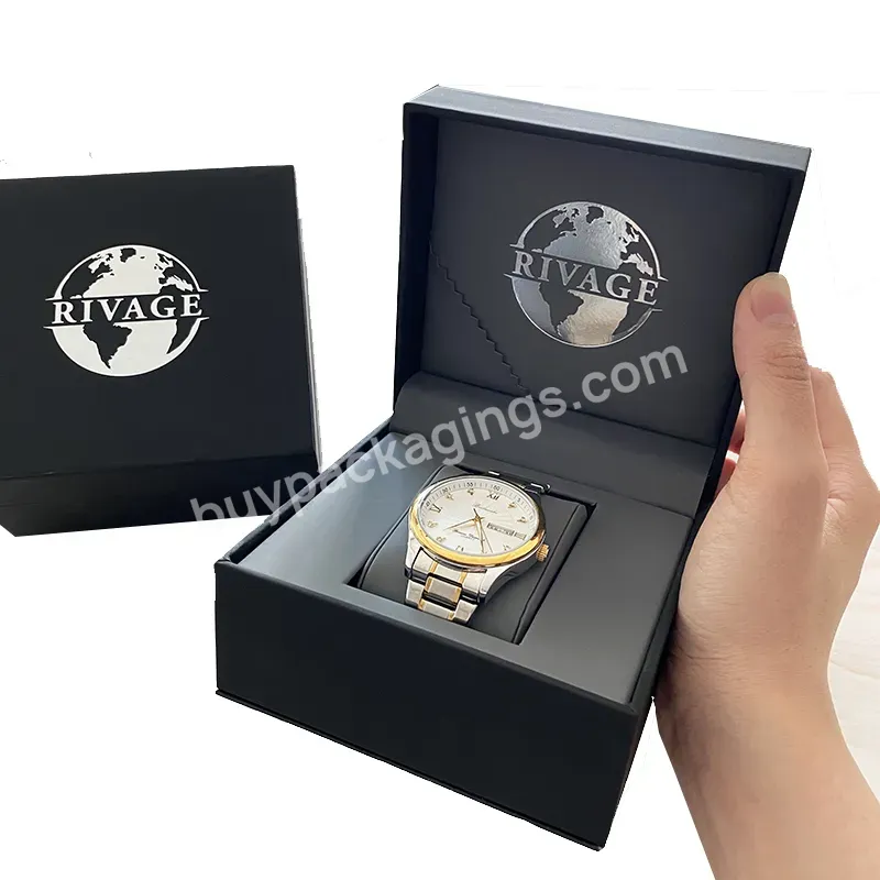 Oem Odm Luxury Wrist Watch Storage Packaging Box Pu Leather Inside Watch Box Customized Logo - Buy Watch Box Customized Logo,Luxury Watch Box,Wrist Watch Storage Box.