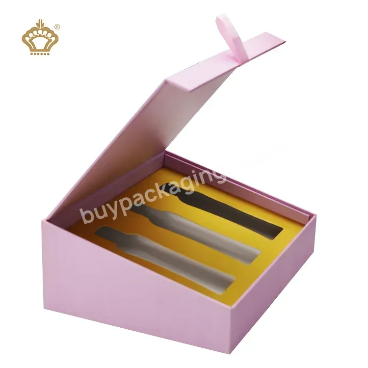 Oem Red Cosmetics Embossing Debosing Beauty Gift Packaging Box Perfume Skincare Set Paper Box Packing Box