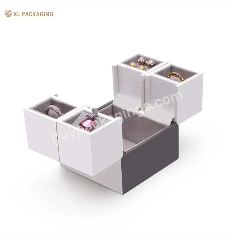 Oem Whole Sale Customized Luxury Velvet Insert Robot Design Jewelry Gift Box For Ring Bracelet Packing Box