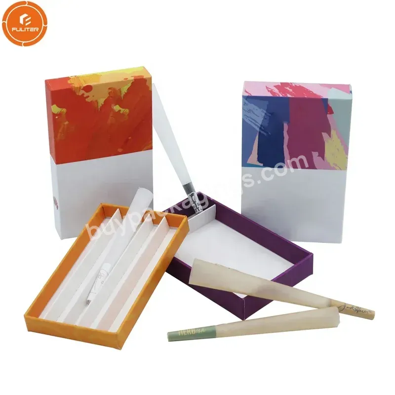 Paper Disposable Cigarettes Box Pre Rolled Packaging Box For Smoking