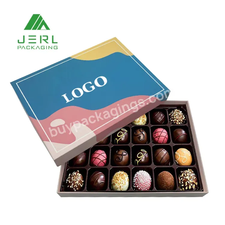 Paper Grids Packaging Food Grade Boxes Chocolate Box With Dividers