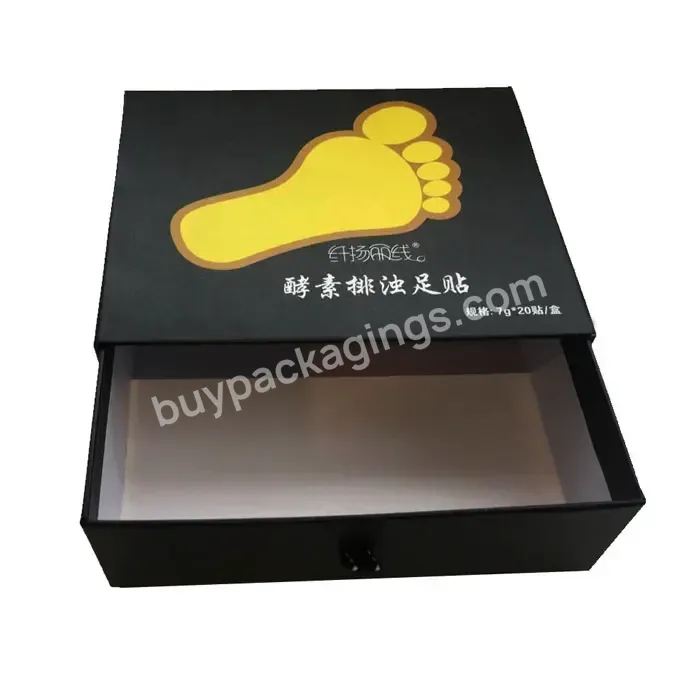 Paperboard Drawer Box With Velvet Eva Tray For High Class Perfume Packaging Pedicure Tablets Drawer Paper Box