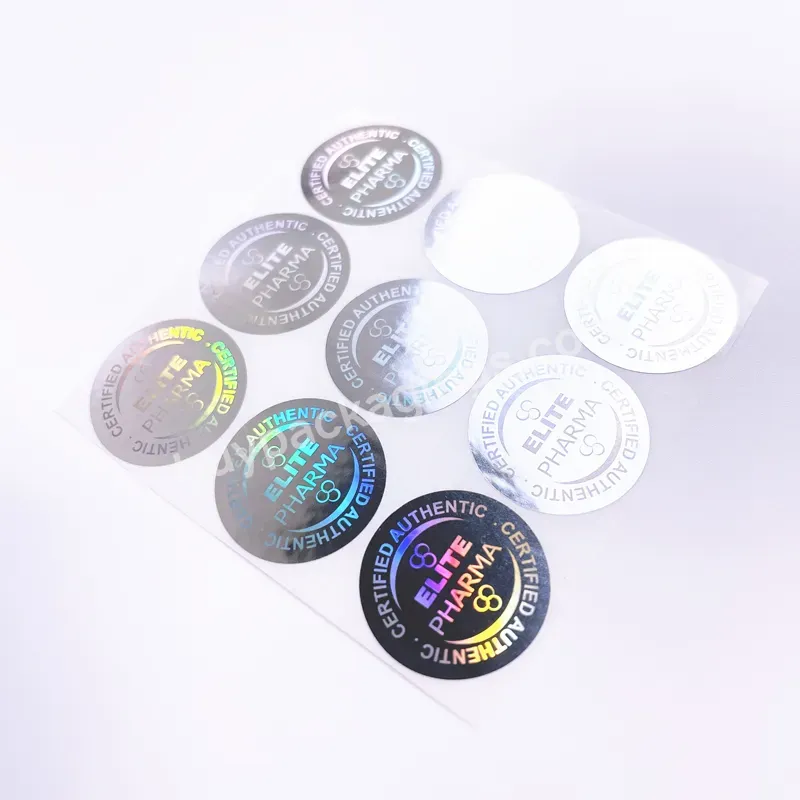 Permanent Use Printing Custom Logo Holographic Display 3d Hologram Sticker Void Removed