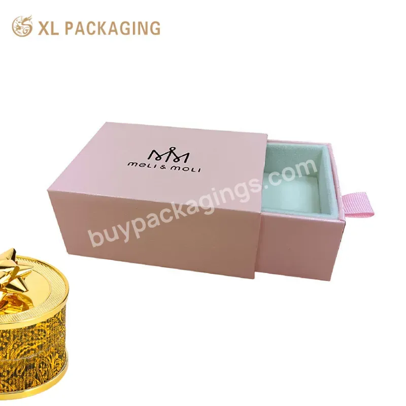 Pink Cosmetic Drawer Box Packaging For Logo Wholesale Cardboard Custom Slide Type Luxury Eco Friendly Cosmetic Packaging Oem 500