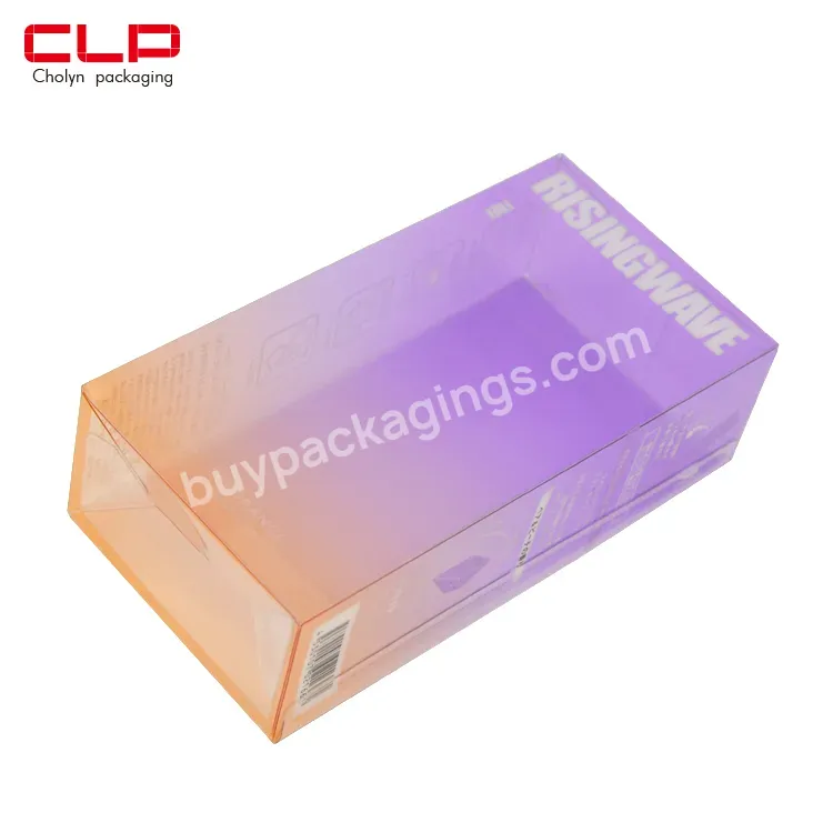 Plastic Packaging Box Customized Folding Pvc Pet Pp Plastic Fruit Juice Food Packaging Gift Box