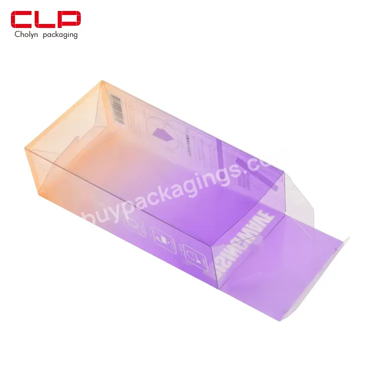 Plastic Packaging Box Customized Folding Pvc Pet Pp Plastic Fruit Juice Food Packaging Gift Box