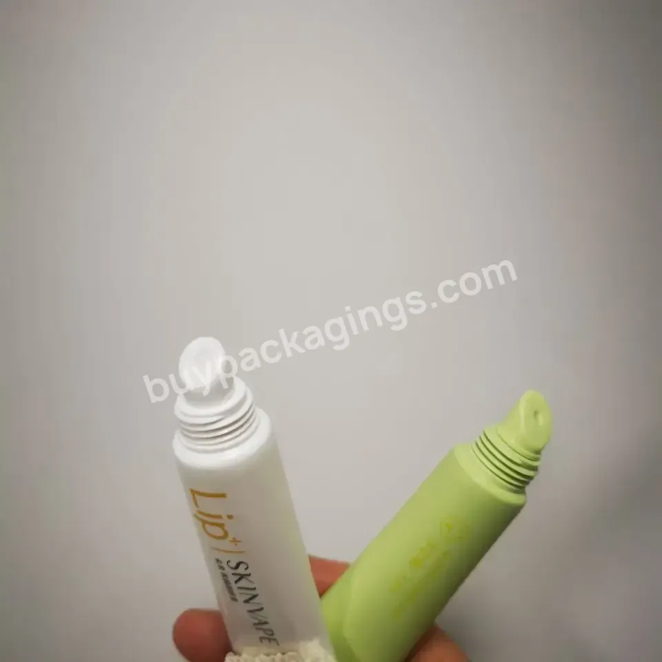 Plastic Squeeze Tube Cosmetic Packing 10ml Green Lip Balm Sticker