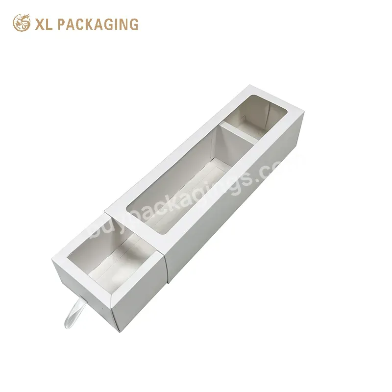 Popular Open Window Paper Box Cake Candy Cookie Packaging Sliding Drawer Box With Custom Logo - Buy Sliding Box Package,Paper Box Gift Box Packaging Box,Paper Bags And Box For Clothing Jewelry Packaging.