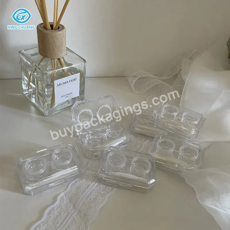 Portable Eyewear Accessories Display Box Travel Kit Custom Logo Mini Transparent Contact Lens Case - Buy Lens Container Boxes,Display Box,Contact Lens Case.