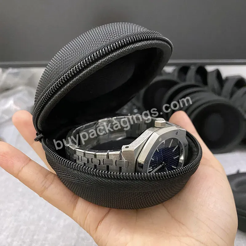 Portable Watch Pouch Case Gift Velvet Coffin Envelop Snap Men Eva Insert Travel Bracelet Storage Bag And Organizer