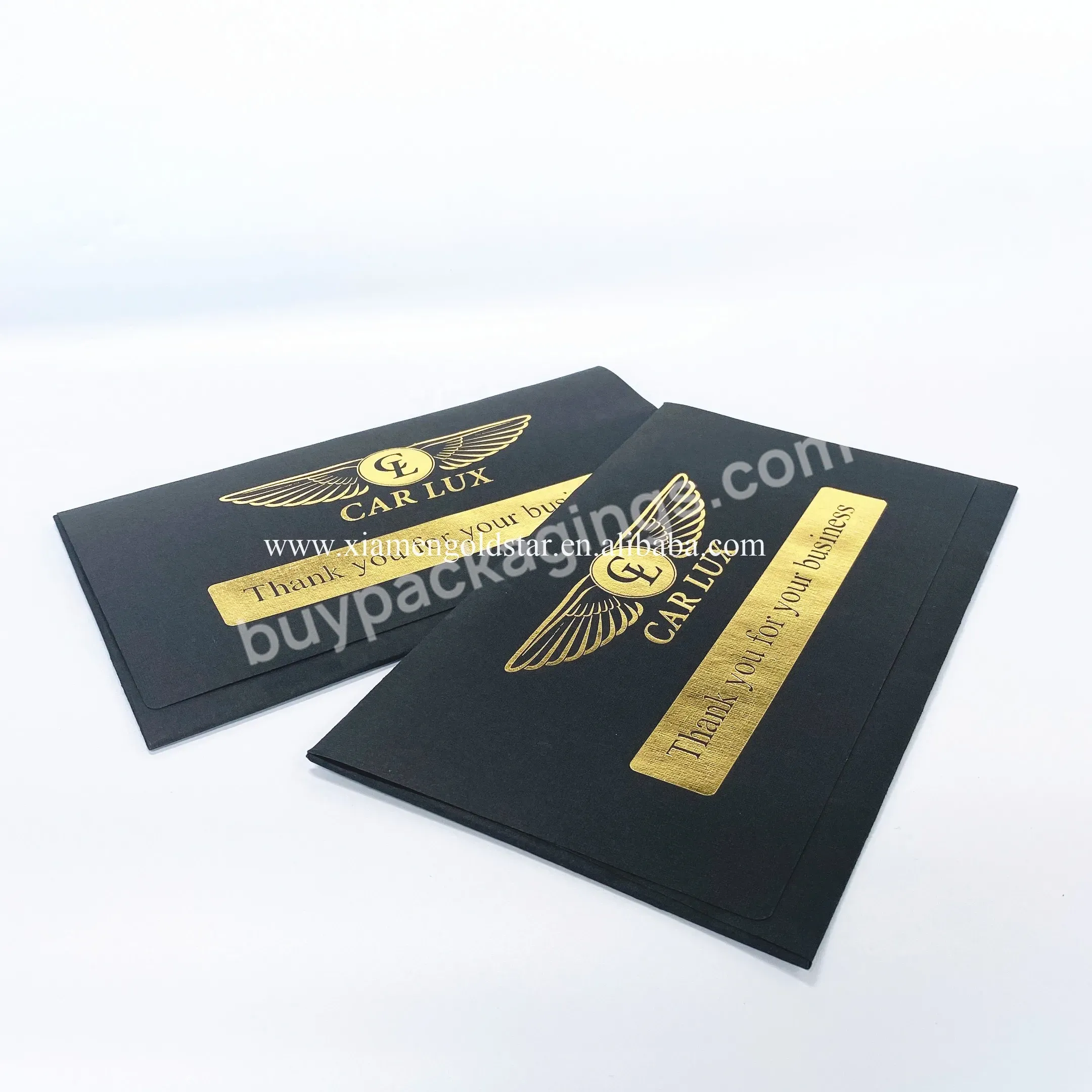 Private Custom Luxury Paper Envelope Gold-plated Envelope Packaging For Watch Straps