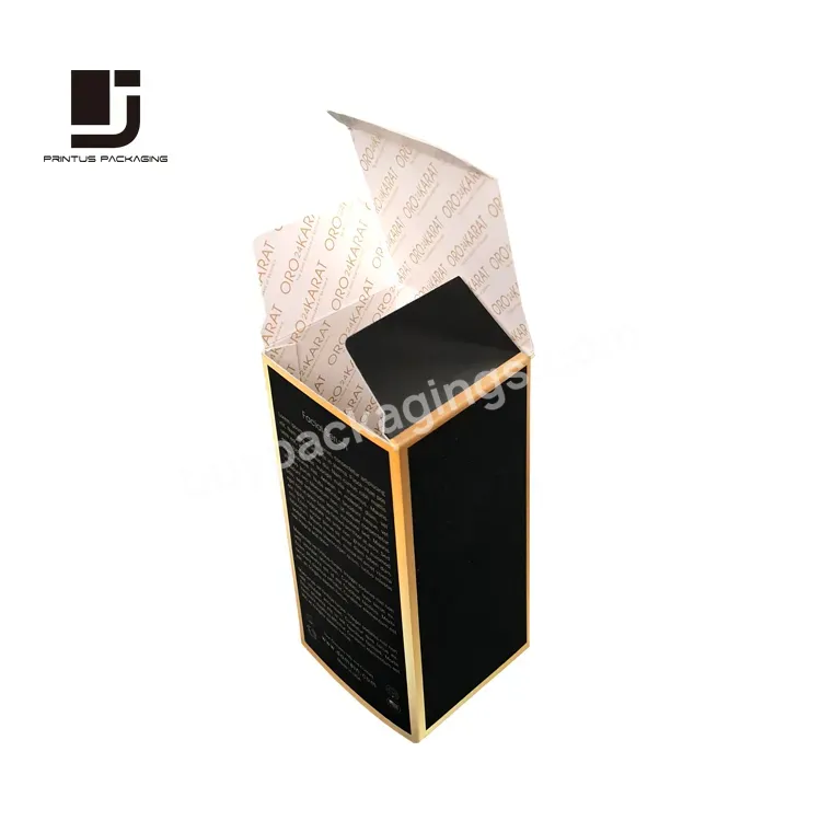 Private Label Recycled Empty Matte Black Cardboard Custom Packaging Box For Lipstick