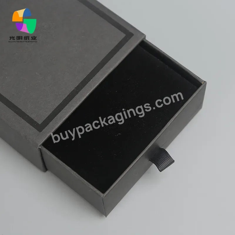 Professional Manufacturer Luxury Cardboard Jewelry Gift Folding Sliding Small Drawer Box