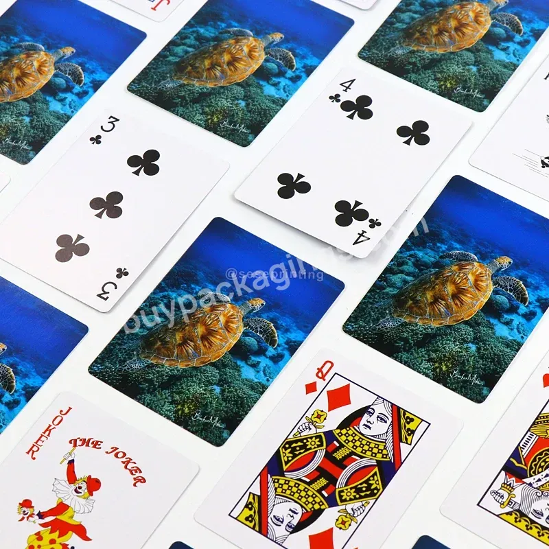 Promotional Logo Printed Card Game Custom Professional Poker Novelty Playing Cards