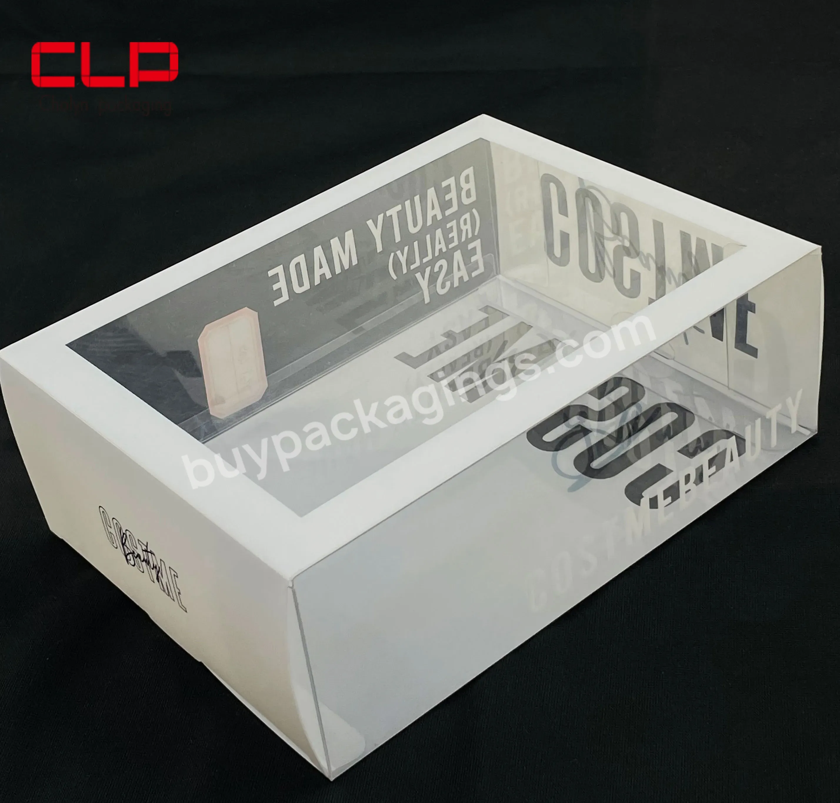 Protruding Matte Custom Plastic Lockable Pill Box Custom Printing Box Pvc With Clear Window