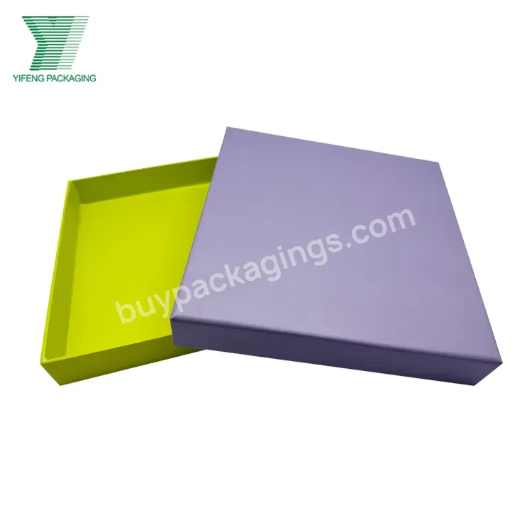 Purple Scarf Garment Clothing Underwear T-shirt Shipping Box Carton Cardboard Box Custom Printed Mailer Box With Logo