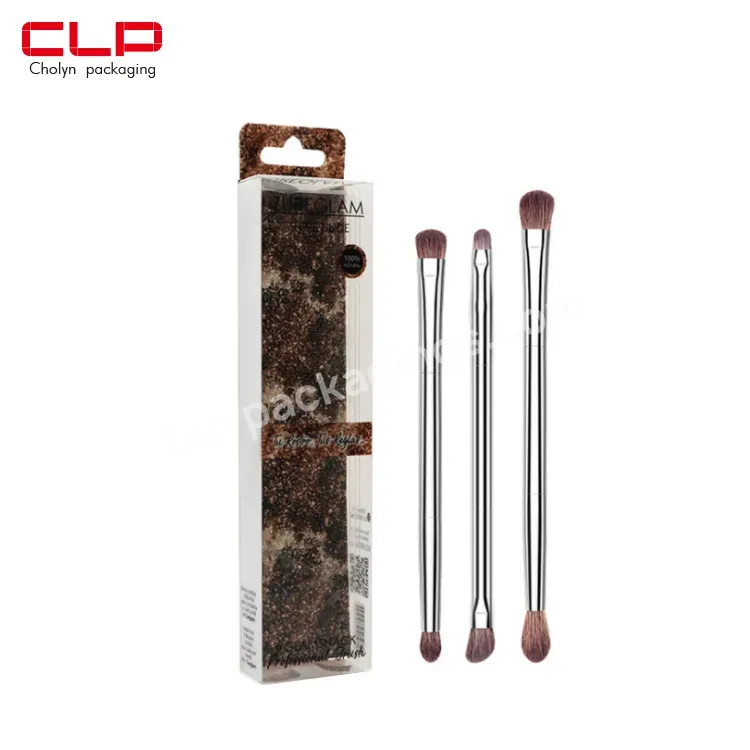 Pvc Makeup Brushes Set Kit Packaging Custom Box