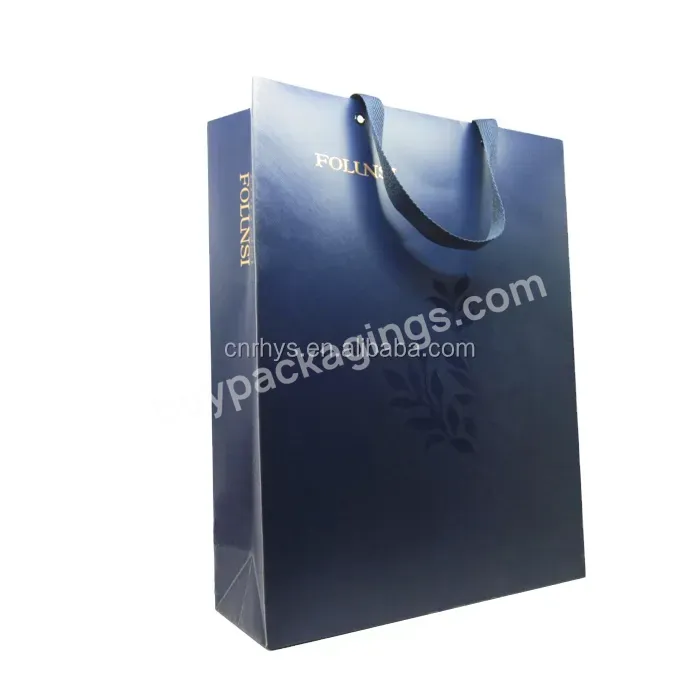 Recyclable And Reusable Tea Packaging Paper Bags Tea Carrying Bag Custom Paper Gift Bag