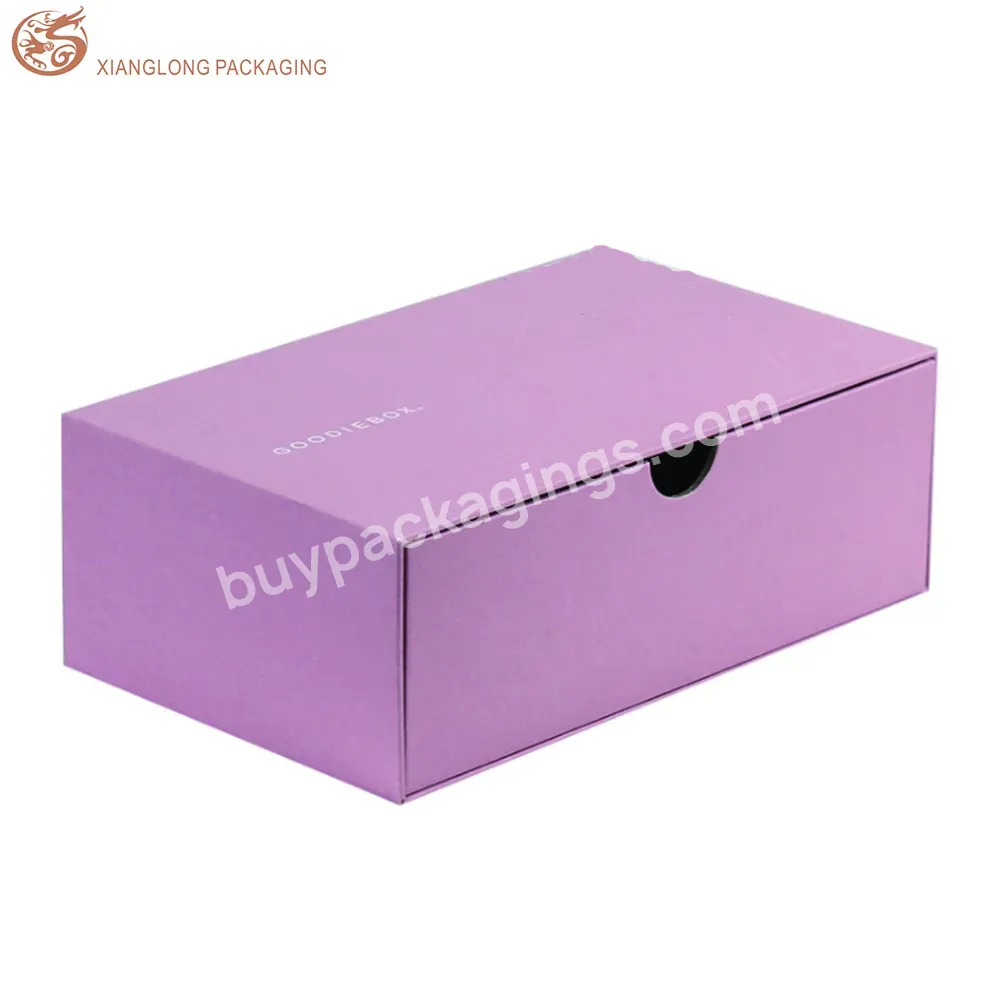 Recyclable Custom Logo Pink Paper Soap Jewelry Packing Slide Drawer Packaging Box Gift Rigid Boxes With Finger Hole
