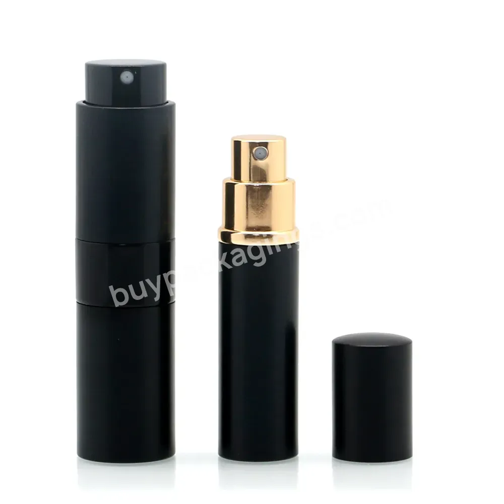 Rts Round 5ml 10ml Twist Up Metal Spray Bottle 8ml Aluminium Portable Refillable Perfume Atomizer