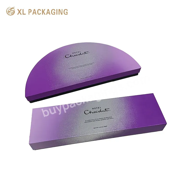 Semicircle Box Chocolate Gift Skin Care Perfume Cosmetic Tube Paper Packaging Box With Logo
