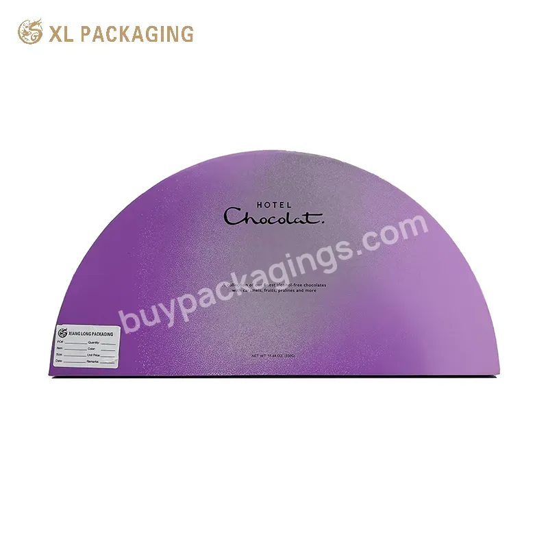 Semicircle Box Chocolate Gift Skin Care Perfume Cosmetic Tube Paper Packaging Box With Logo