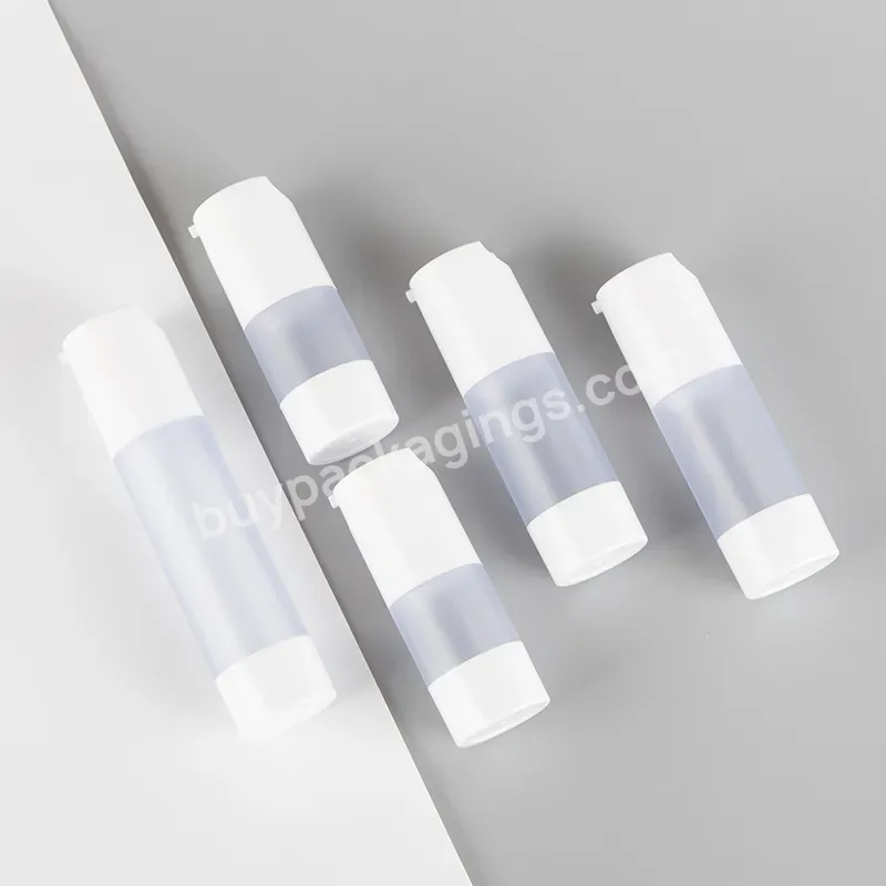 Serum Pump Bottles Lotion Plastic Matt Bottle Safe And No Pollution Empty 15ml 30ml 50ml Airless Pump Foundation Bottle