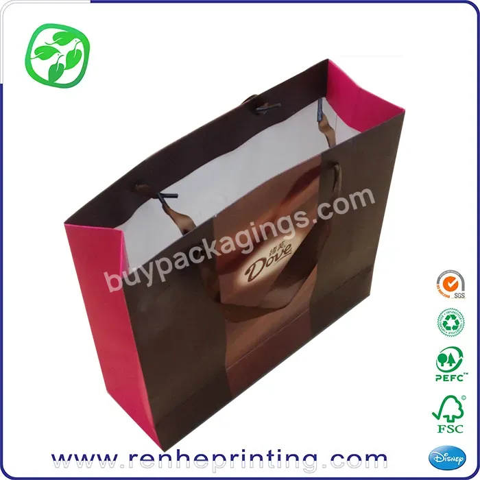 Shopping Mall Promotional Underwear Paper Bags Shopping Printed Fashion Paper Packaging Bag,Paper Bag With Logo Print