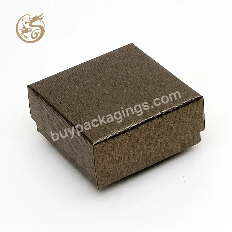 Small Cardboard Jewellery Storage Packaging Paper Jewelry Box Custom Logo Wholesale Luxury Kraft Paper Rigid Boxes Customized