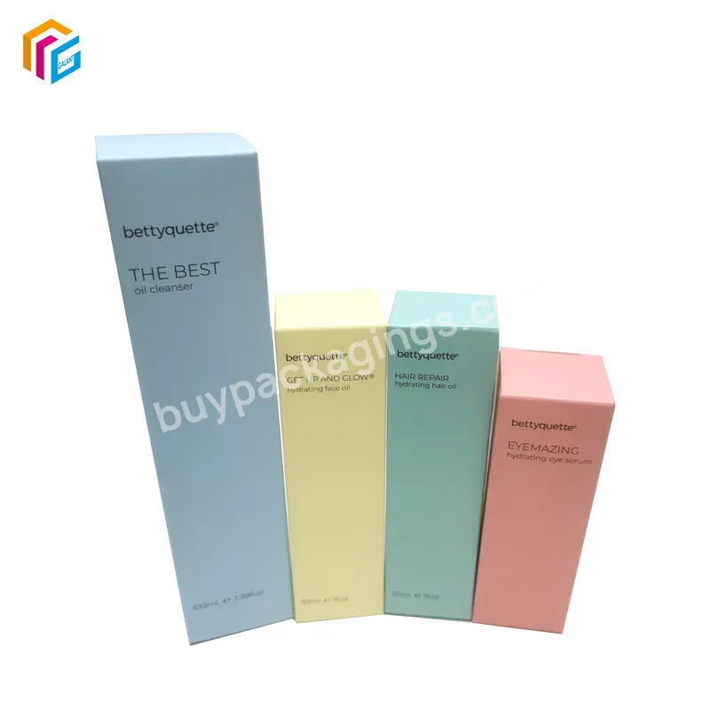 Small Colorful Folding Custom Packaging Boxes 250gsm Paper Logo Printing Cosmetic Packaging Luxury Perfume Box